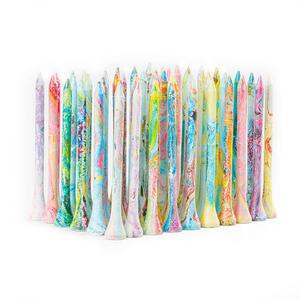 Unbreakable Golf Tee Holder, 50pcs/set Colorful Professional Golf Tees, Reduce Friction and Side Spin Golf Tee Accessories