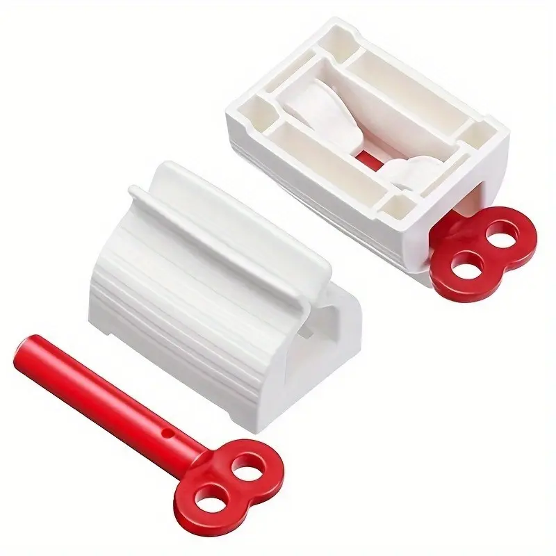 2pcs, Automatic Toothpaste Squeezer, Lazy Shampoo Presser, Manual Toothbrush Holder, Manual Toothpaste Dispenser
