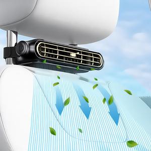 USB Rechargeable Car Seat Fan, Portable Car Seat Cooler, Adjustable Air Vent Fan with 3 Gear Wind Speed, Suitable for Most Cars, SUV, RV, Boat