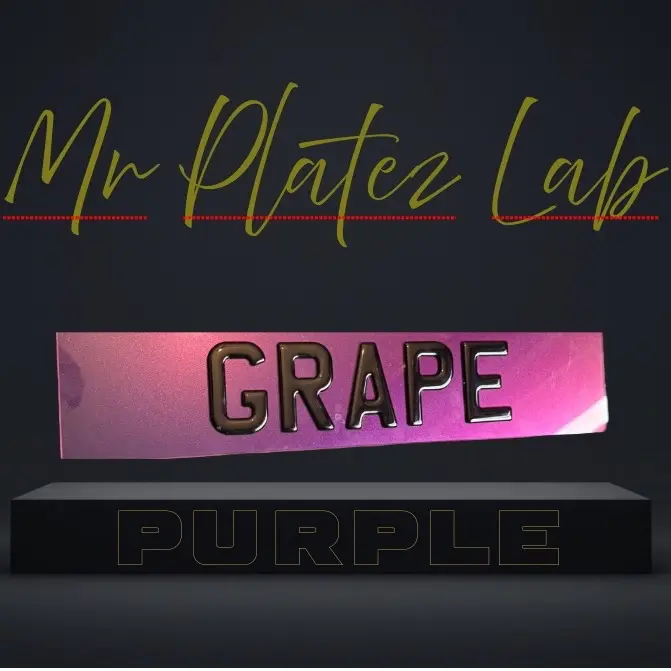 1x 3D Gel Customisable Signage pink and purple. Not a pair only single! 1