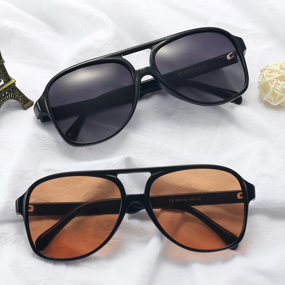 Fashion Pilot Polarized Sunglasses for Women Men Oversize Retro Sun Glasses Female Anti Glare Driving Shades Lady UV400