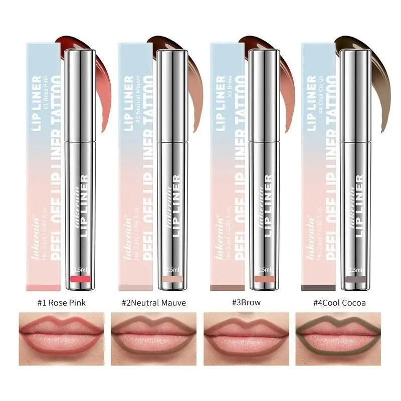 Lip Stain Peel Off - Long Lasting, Waterproof Nude Lip Tint, Transfer Proof Natural Lip Stain Kit yummy  lip 6