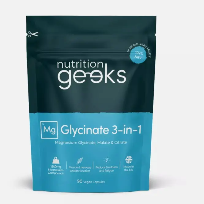 Magnesium Glycinate 3-in-1 Complex, 1800mg Magnesium Supplements High Absorption