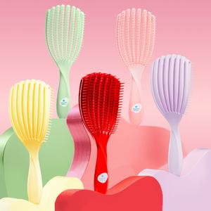 Nature Spell FlexiFlow Detangling Hair Brush | Detangles All Hair Types | For Wet & Dry Hair | Flexible Strands for Pain Free Brushing & Cleaning | Eliminates Knots & Reduces Breakage