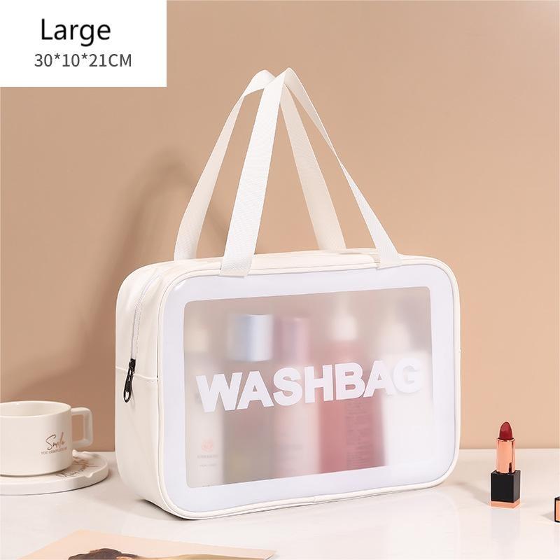 6pcs/3pcs /1pcs Transparent Wash Bag Set, Waterproof PVC Cosmetic Bag, Portable Travel Toiletry Bag,Sports and Outdoor Travel 4