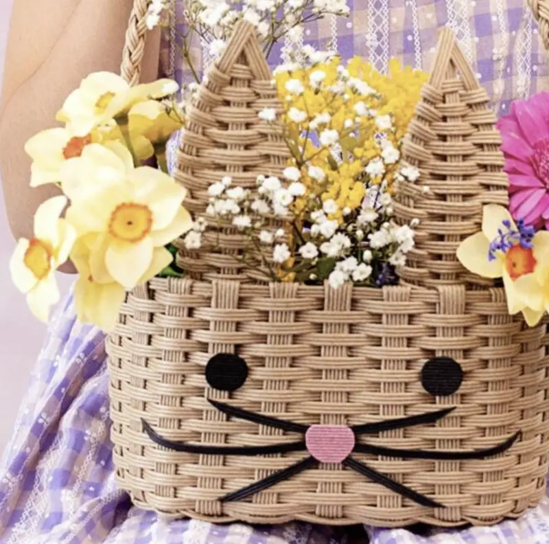 Recycled Bunny Shaped Basket – Perfect for Easter & Parties - Playful Bunny Basket – Recycled Paper Egg Hunt Basket 3