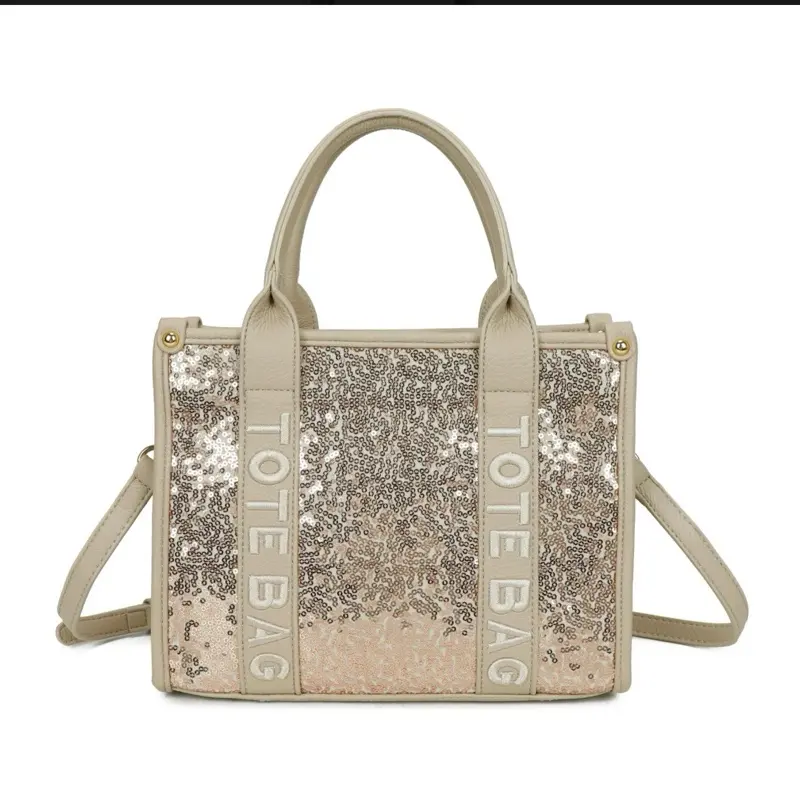 Sequin Tote bag for women versatile sturdy strong multiple colours 6