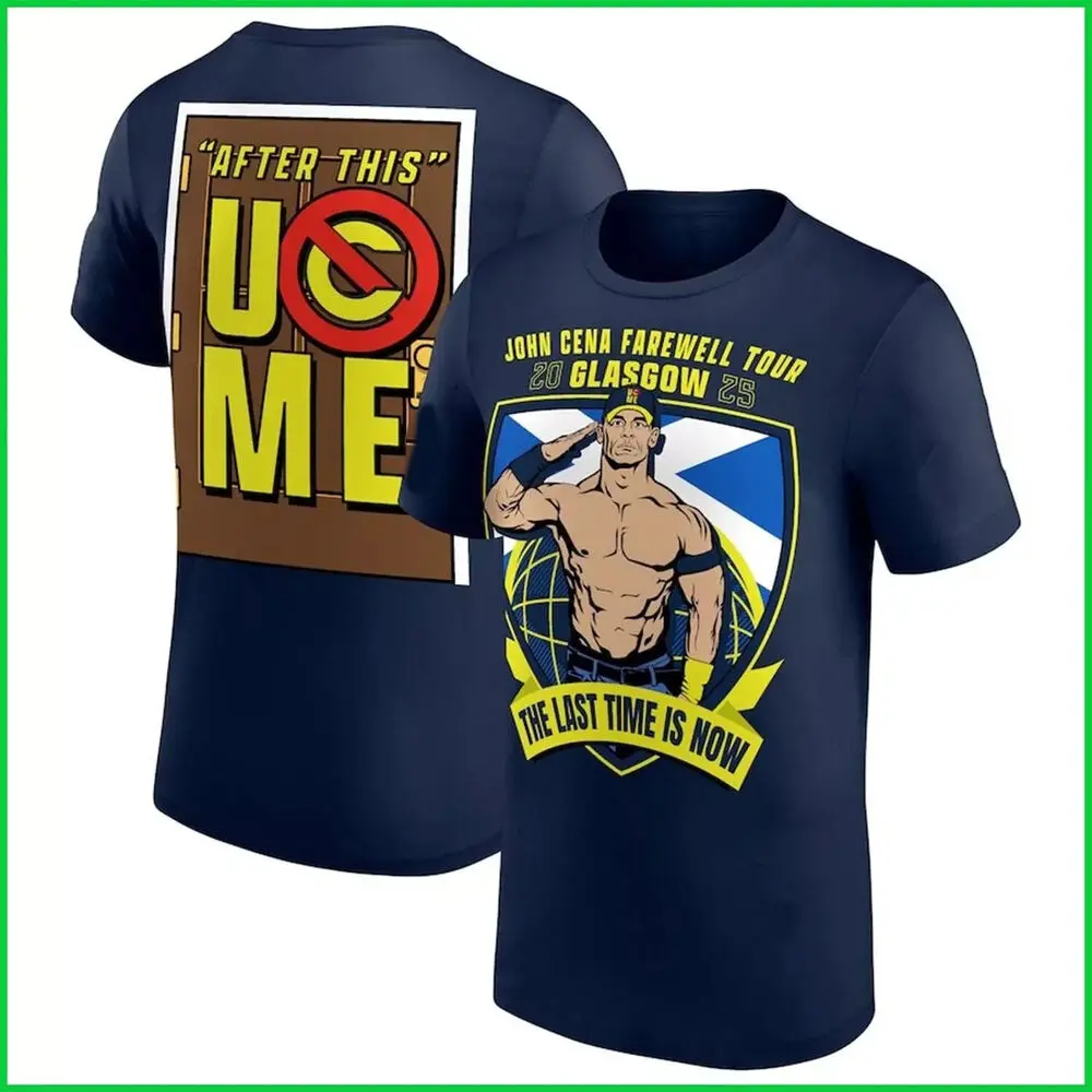 HOT NEW - John Cena Farewell Tour 2025 Glasgow Navy T-Shirt