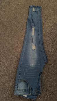 Product Review of Men's Slim Blue Denim Jeans, Casual Comfy Ripped Jeans for Daily Wear, Fashion Men's Bottoms for All Seasons, Cotton, Menswear from N**1 🇳** 🇬** 1