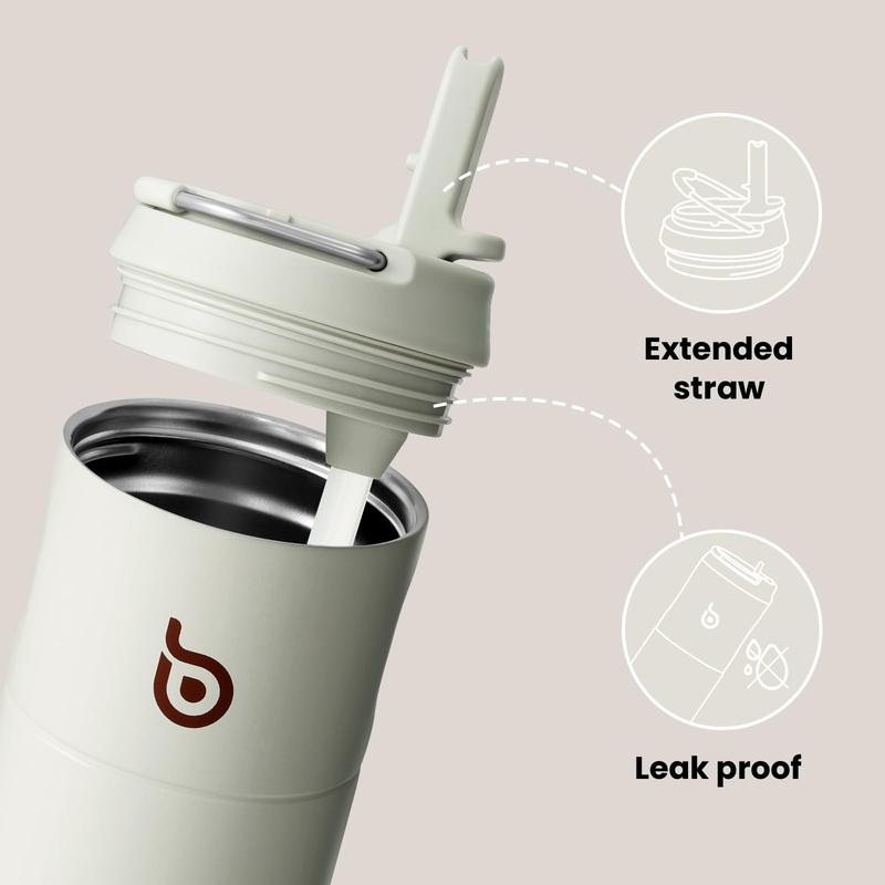Insulated Water Bottle 500ML with Straw - Perfect for On-The-Go Hydration 3