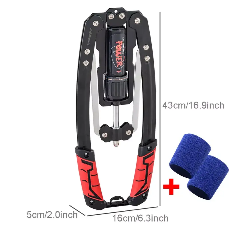 Hydraulic Chest Expander with 22-440lbs Resistance for Upper Body Exercise 1