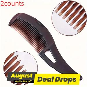 Scalp Massage Comb, 2 Counts Manual Portable Hair Care Comb, Head Relaxation Massage Tool, Hair Detangling Comb, Hair Care Products