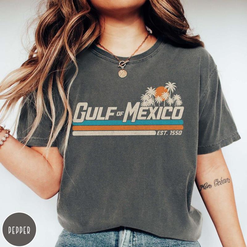 Gulf of Mexico Shirt, Gulf Coast Shirt, Texas Alabama Mississippi Florida Beach Crewneck, Gift for Mexico Lover/ 1