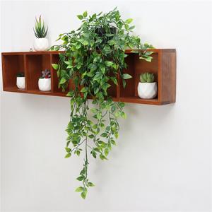 Realistic Artificial Small Potted Haning Plant for Indoor Outdoor Shelf Decor
