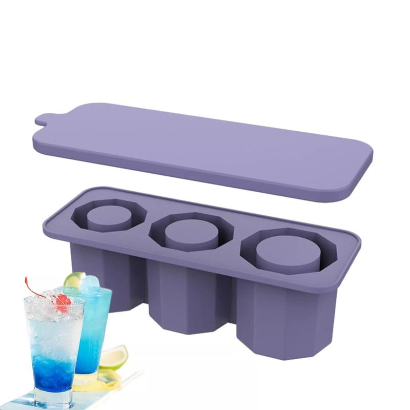 Ice Cube Tray for Stanley Silicone Ice Cube Maker 3 Hollow Water Cup Ice Lattice 8