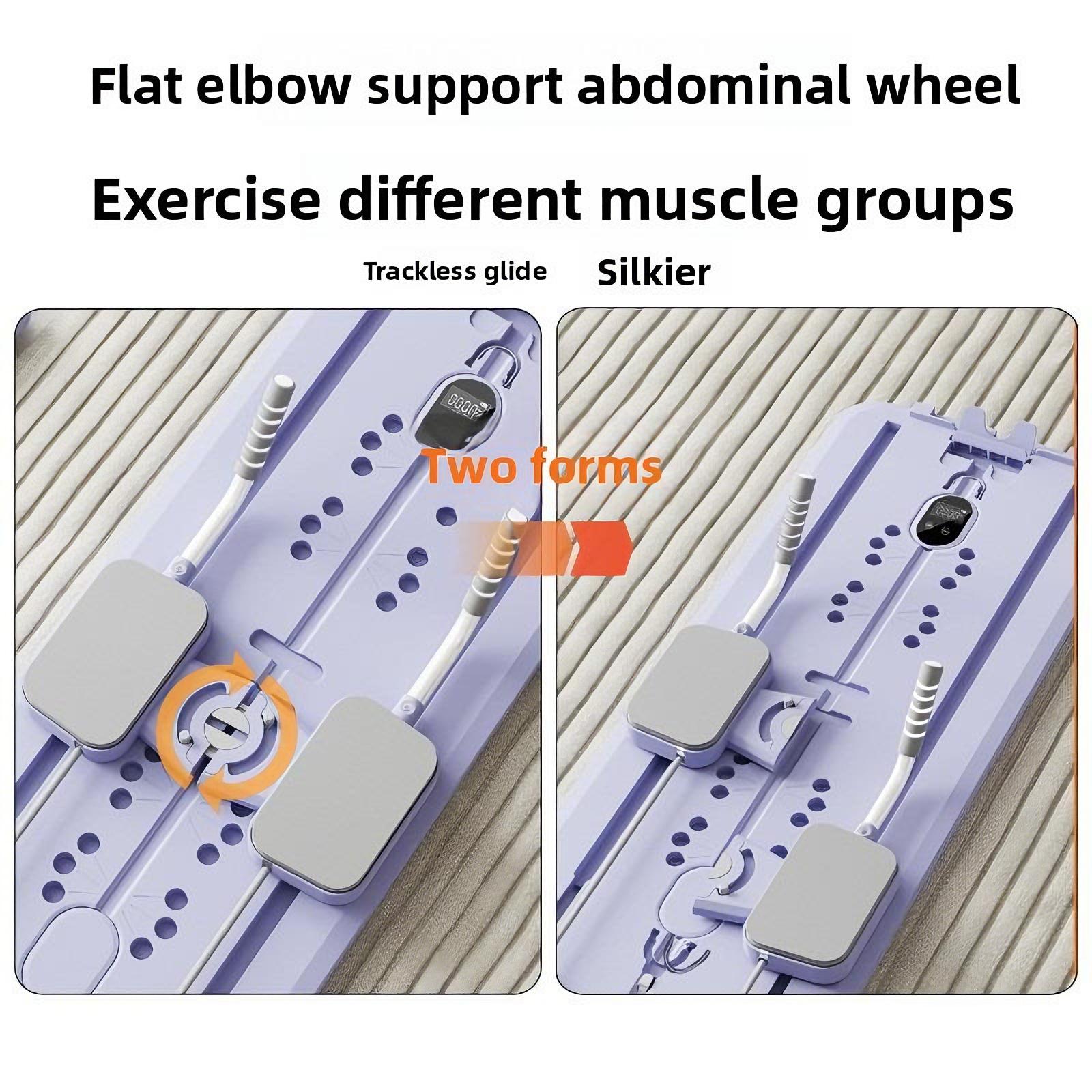 Pilates Board 5-in-1 Mit Ski-trainer, Widerstandsbändern Und Bauchroller_voghion.com