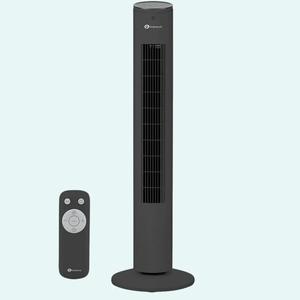 PureMate Tower Fan with Remote, 3 Modes & 3 Fan Speeds, LED Touch Display, 7-H Timer, 40W Electric Standing Fan for Bedroom