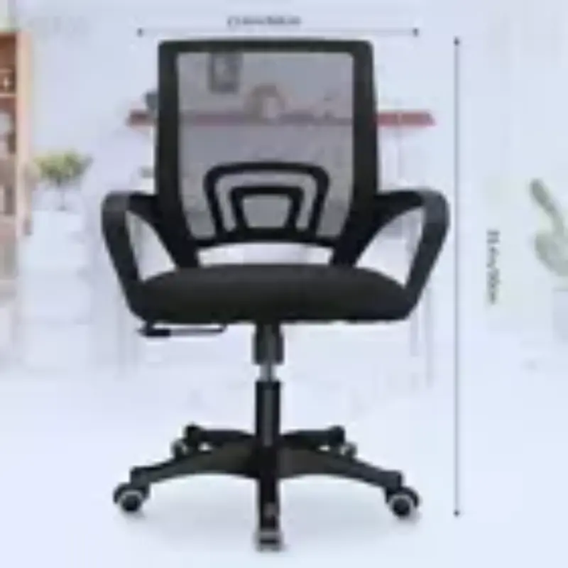 Adjustable Height Swivel Mesh Ergonomic Home Office Chair for Computer Desk - UK 2
