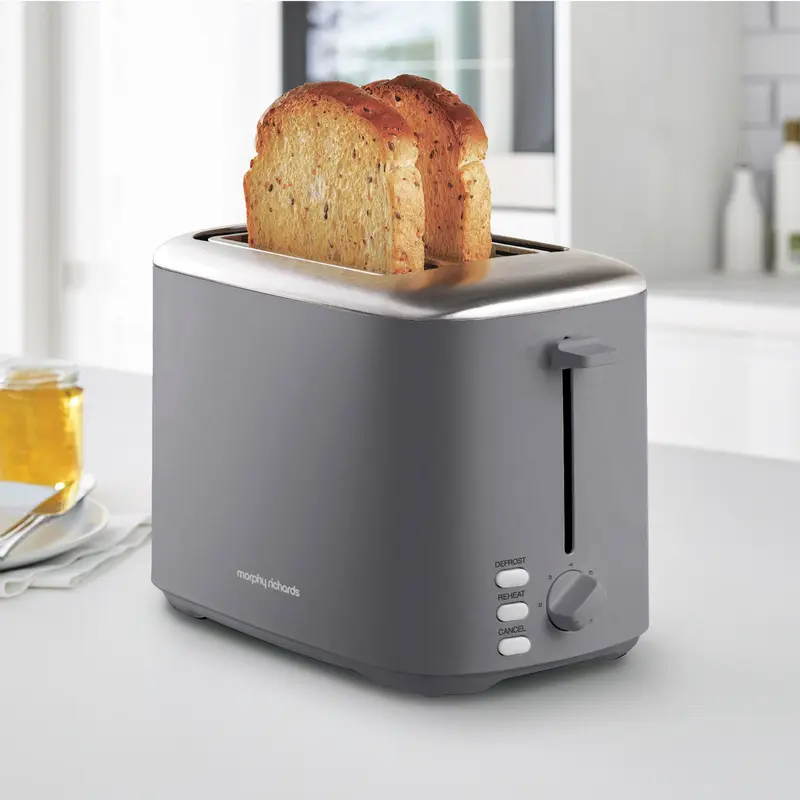 Morphy Richards Grey Equip Kettle & Toaster Bundle 2