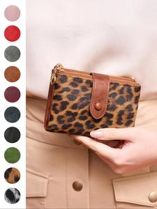 Women's RFID Blocking Wallet with Dual Zippers, Large Capacity Card Slots, Coin Pouch, Cash Clip, ID Window, Casual Fashion Accessory，Christmas gifts, Valentine's Day gifts, ideal presents