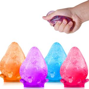 Squishy Drop Shaped Stress Relief Toy, 1 Count  Ice Cube Shaped Squishy Toy, Sensory Toys for Kids with Autism, Fidgets for Classroom Prize Toys
