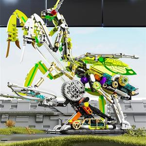 Creative Mechanical Mantis Design Building Block Toy, 1 Box Creative Toys for Preschool and Kindergarten Teenager, DIY Decoration for Home Office Desk