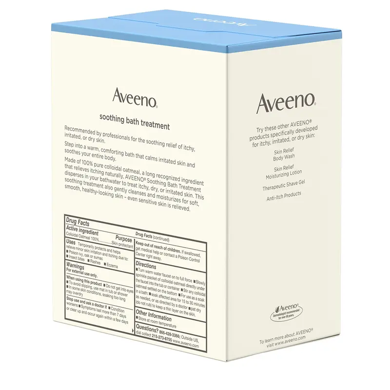Aveeno Soothing Bath Treatment For Itchy, Irritated Skin, 8 Count 5