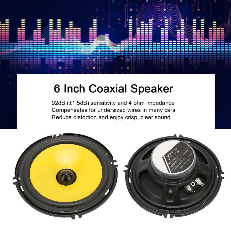 Car Door Stereo Speakers 600W Treble Bass Coaxial Speaker for Vehicle Truck [Professional Sound Quality] 2pcs 8