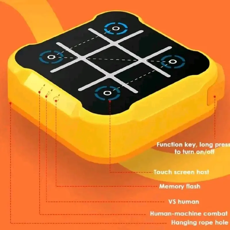 Electronic Tic-Tac-Toe Game, 1 Count Educational Chessboard, Portable Chess Board Game Educational Chess Board for Kids & Adults, Gift for Her, Men's Gift 6