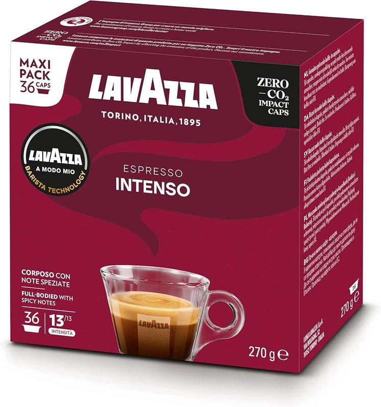 Lavazza A Modo Mio Intenso, Coffee Pods Espresso, 36 capsules, pack of 1. Coffee Capsules. Coffee Pods. Lavazza. Coffee. Lavazza Coffee. Coffee Capsule. Coffee Pods. Nespresso. Coffee Machine. Gift. April Deal Drops. 2