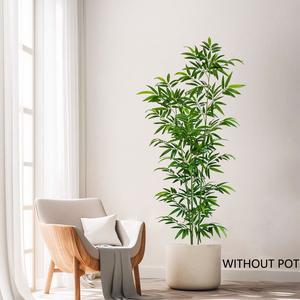 Modern Artificial Bamboo Plant Decor, Realistic Greenery for Home Office Wedding Party, Indoor Gardening Decoration, 150-240cm