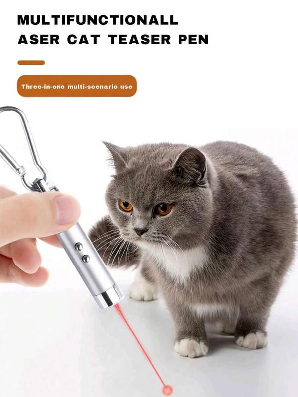 2-In-1 LED + Laser Cat Toy - Multifunctional Cat Teaser Wand, Interactive Pet Toy, Best Cat Toys, Portable Keychain Laser 4