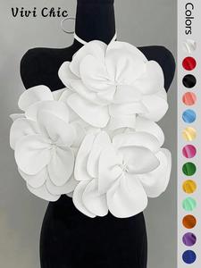 Women's Plain Flower Decor Halter Cami Top, Elegant Fashion Casual Sleeveless Top for Daily Outdoor Wear, Ladies Clothes for Summer, Casual Comfy Cami, Cute Tops