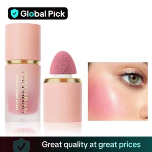 Long Lasting Liquid Blusher, Easy Coloring Blush Stick, Cheeks Contour Cream Blush, Natural Look Blush for Daily Makeup, Beauty Cosmetic, Glow Makeup, Matte