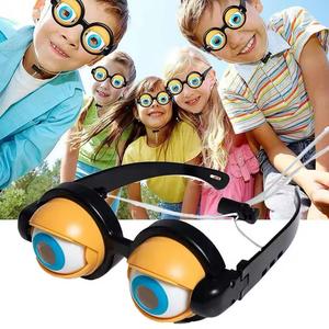 Funny Prank Glasses Novelty Creative Toy Crazy Eyes Blink Big Eye Makeup Party Cosplay Dress up Game Kid Girl Boy Gift Toy