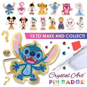 Disney Crystal Art Pin Badge – Perfect for Fans, Diamond Art Crafters & Gifters