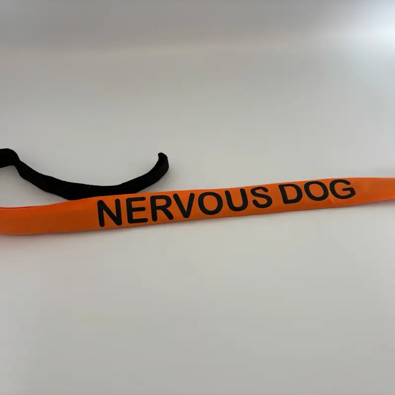Dog Lead Sleeve - Warning Alert Wrap - Lead Cover - for Pet Safety 1