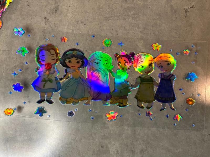 Product Introduction of (RANDOM PICK) HOLOGRAPHIC UV DTF Cup Wraps 10PCS - Multiple Themes - See Listing for Details FREE GIFT WITH PURCHASE 12
