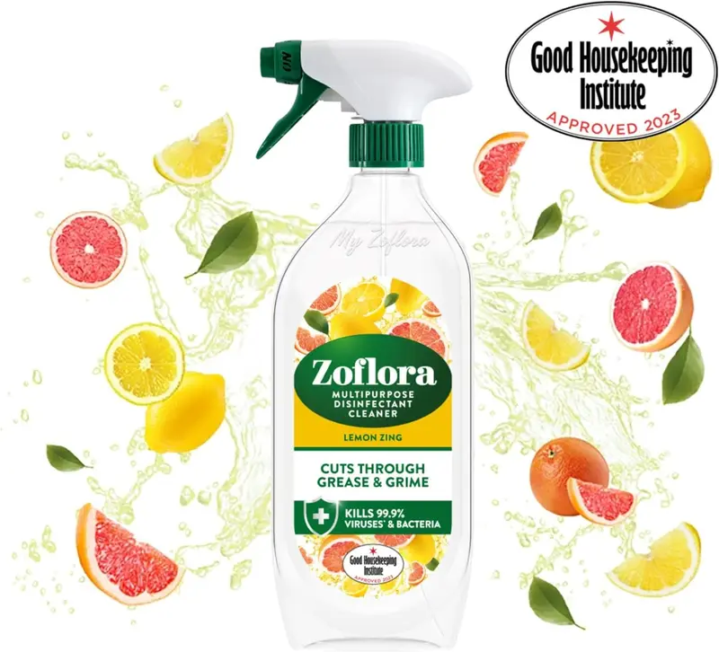 Lemon Zing Multipurpose Disinfectant Trigger Spray, 1 x 800ml, Antibacterial Multi-Surface Cleaner, Pet-Friendly, Kills 99.9% of Bacteria & Viruses 3
