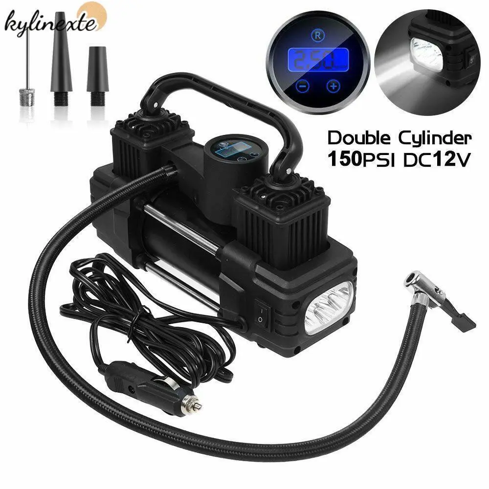 Heavy Duty 12V Electric Car Tyre Inflator 150PSI Portable Air Compressor Pump