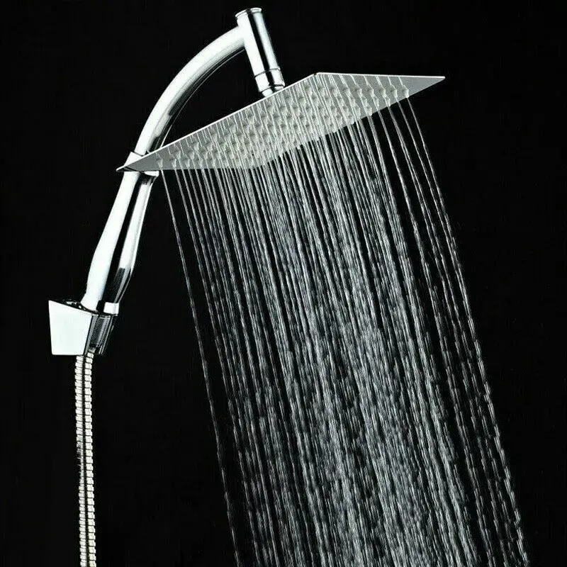 High Pressure Stainless Steel Shower Head Extension with Shower Arm 3