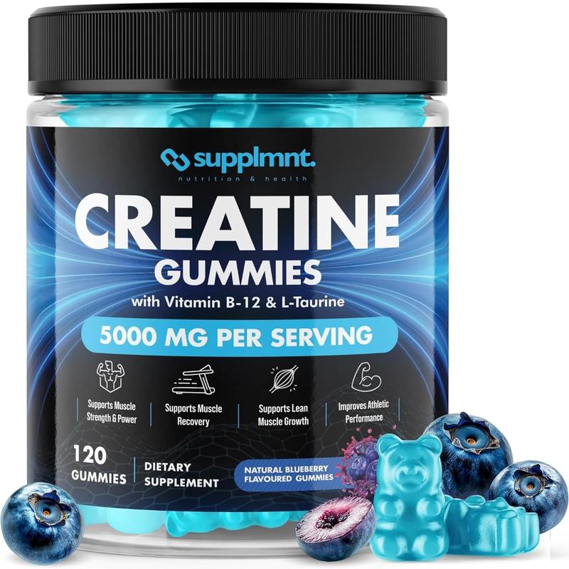 Product Introduction of Creatine Gummies 5000mg 120ct Max Strength for Men & Women - Blueberry Flavour 1