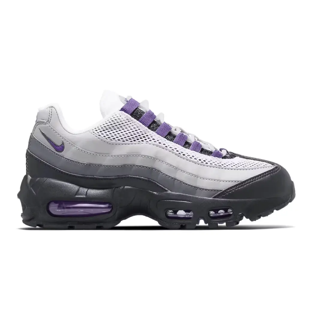 Preowned Brand New NIKE AIR MAX 95 DISCO PURPLE Trainer Closed