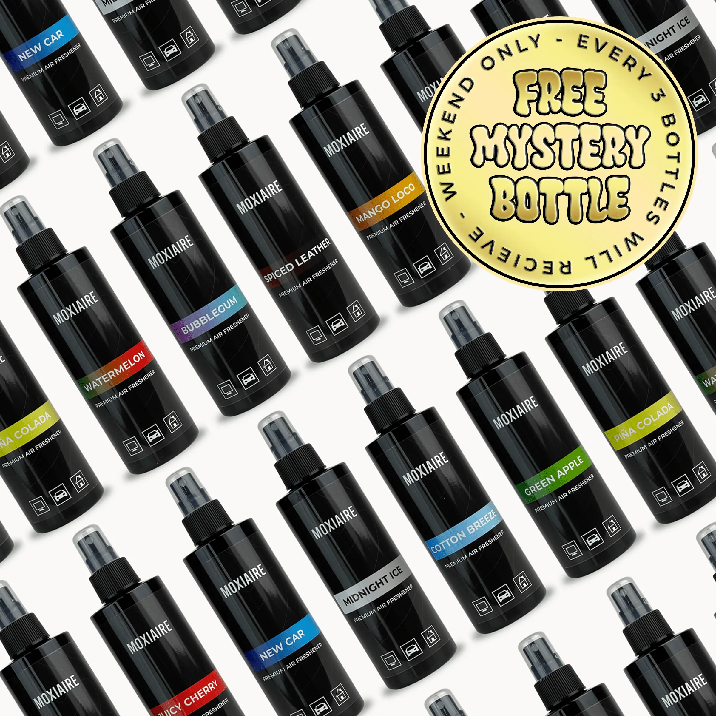 Premium Trilogy Set (Add 3+ Bottles To Cart) - Create Your Own Air Freshener Bundle - Long-Lasting Luxury Fragrance - Luxury Air Fresheners - Room Spray - Scent For Car, Home and Office - 10 Scents To Choose From