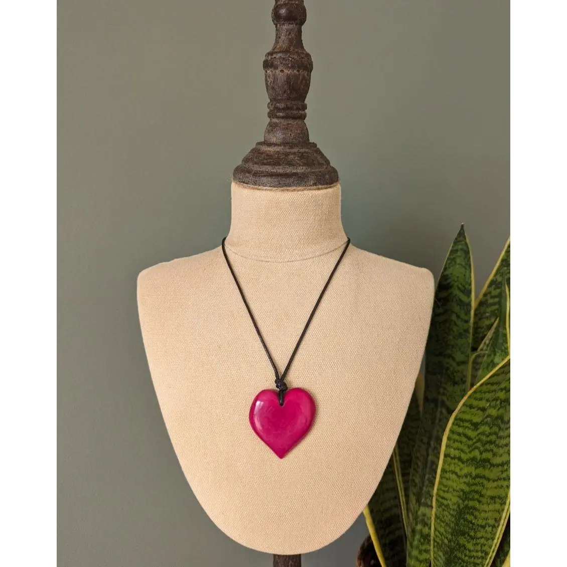 BIG SISTER — Handmade Tagua Statement Pendant Necklace