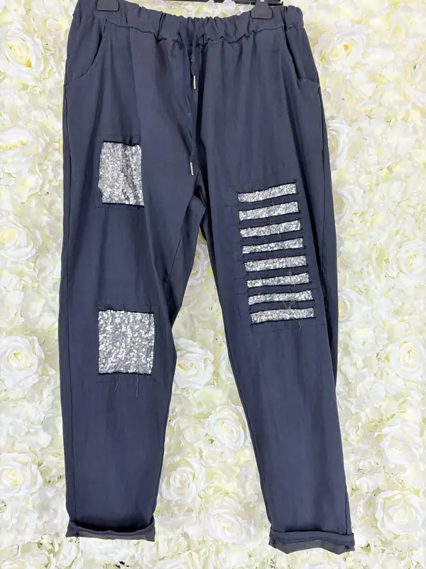 JB TATUM Sequin Magic Trousers 14 to 24 Plus Size Curve Womenswear Pants Casual Everyday 3