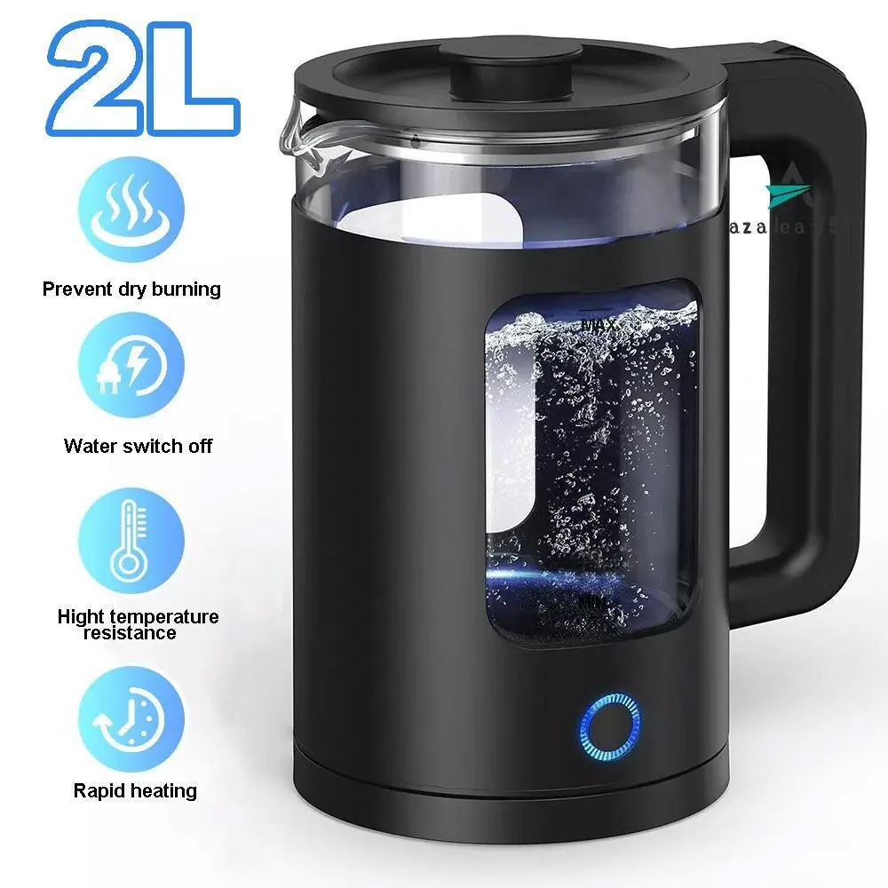 1500W Fast Boil Cordless Kettle UK - 2L Stainless Steel Electric Jug with Boil-Dry Protection - 3 Minute Rapid Heating - Auto Shut-Off & Cool-Touch Handle