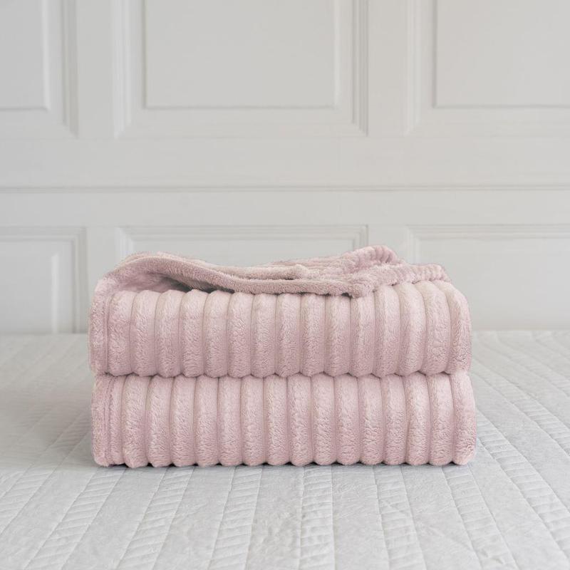 Luxury Chunky Cord Ribbed Throw, Mink Throw, Mink Blanket Over Sofa Bed Super Soft Large Fluffy Blankets Roll-Packed -Available in Multiple Colors 8