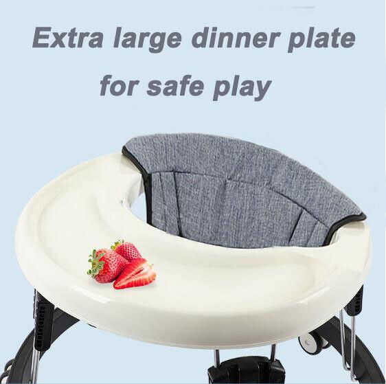 Baby Walker Portable Folding Adjustable for Toddler First Step Push Along Walk 2