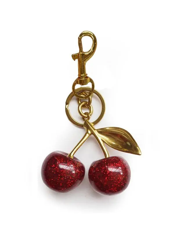 Cherry Design Bag Charm, Fashionable Bag Keychain for Women & Girls, Trendy All-match & Exquisite Bag Charm for Birthday Gift, Purse Accessories 2